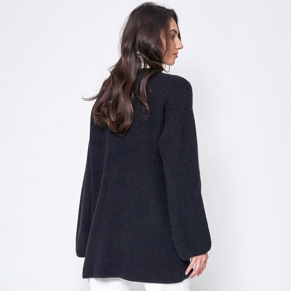 Open Front Knit Cardigan - Picture 3 of 4